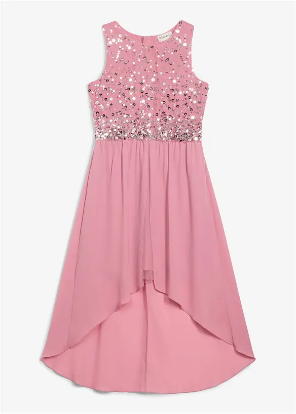 Kl&auml;nning med l&auml;ngre bakstycke, bonprix