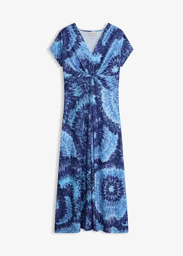 M&ouml;nstrad jerseykl&auml;nning i maxil&auml;ngd, bonprix