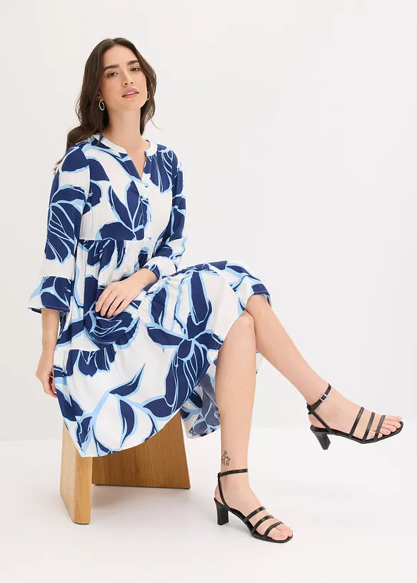 V&aring;dskuren kl&auml;nning i viskos, bonprix