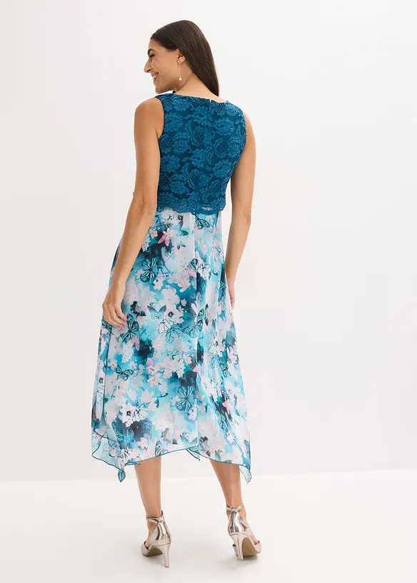 Chiffongkl&auml;nning med spets, bonprix