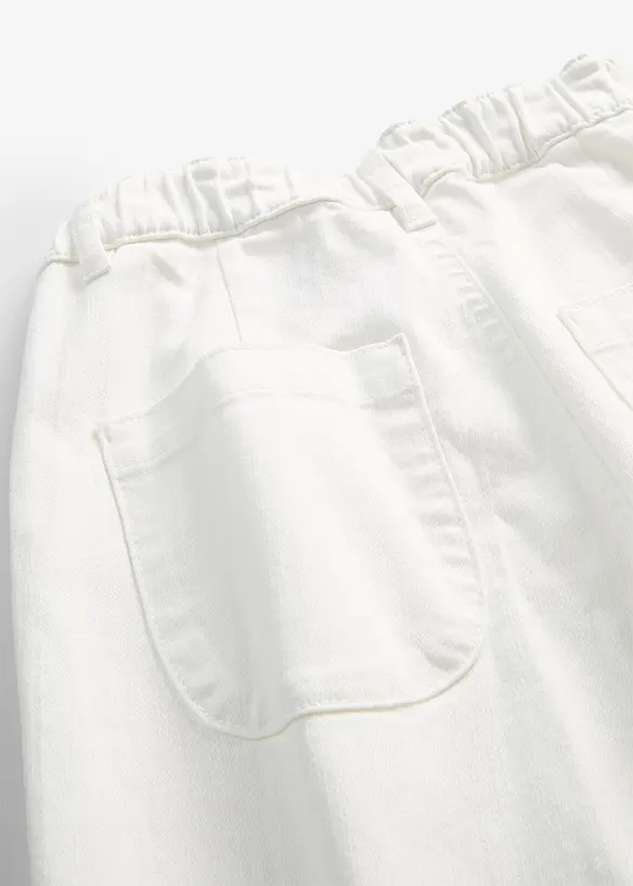 Wide Leg Jeans High Waist, med bekv&auml;m midja, bonprix