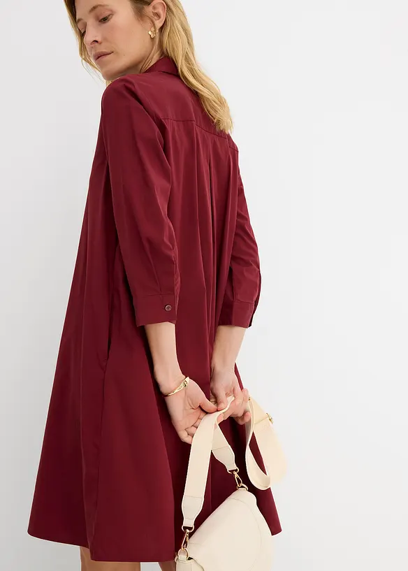 Skjortkl&auml;nning i poplin, bonprix