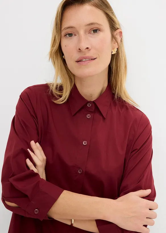 Skjortkl&auml;nning i poplin, bonprix