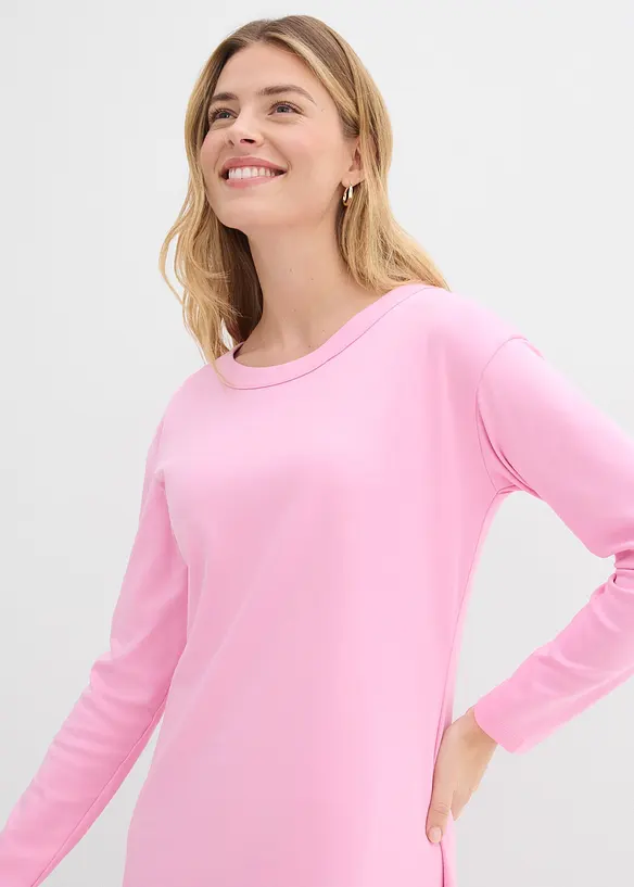 Jerseykl&auml;nning i tjockare material av ekologisk bomull, bonprix