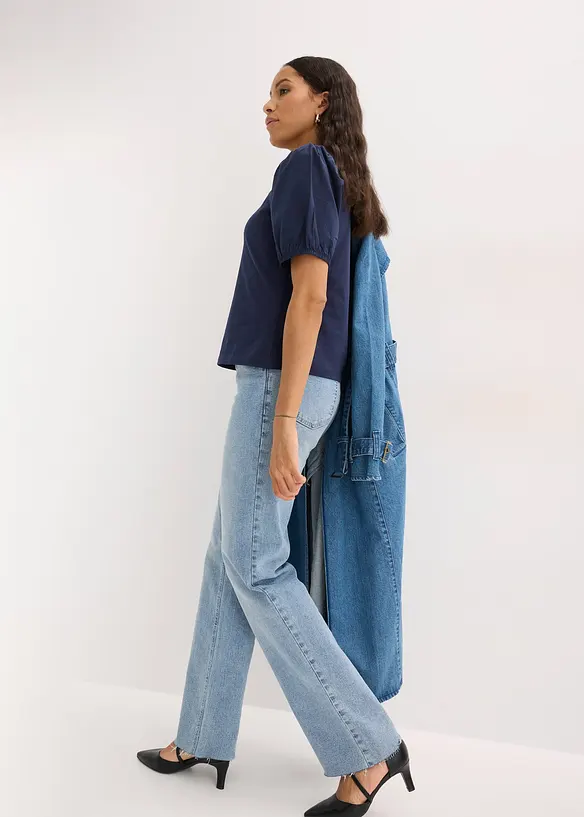 Topp med ballong&auml;rmar, bonprix