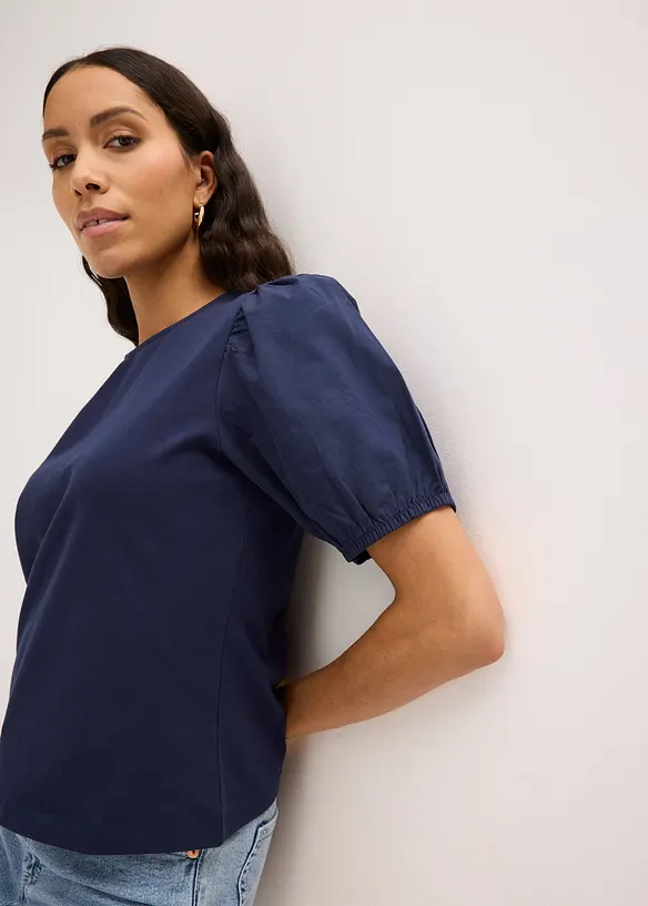 Topp med ballong&auml;rmar, bonprix