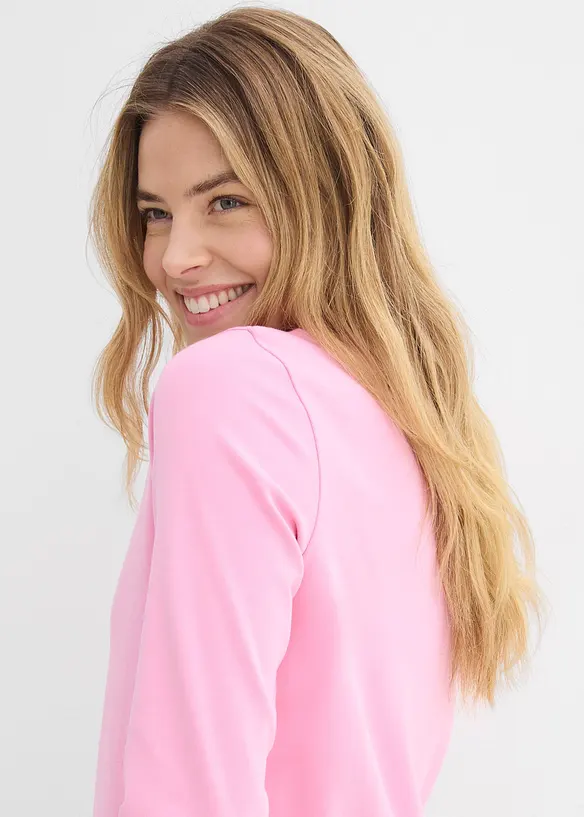 Topp i tjockt material av ekologisk bomull, bonprix