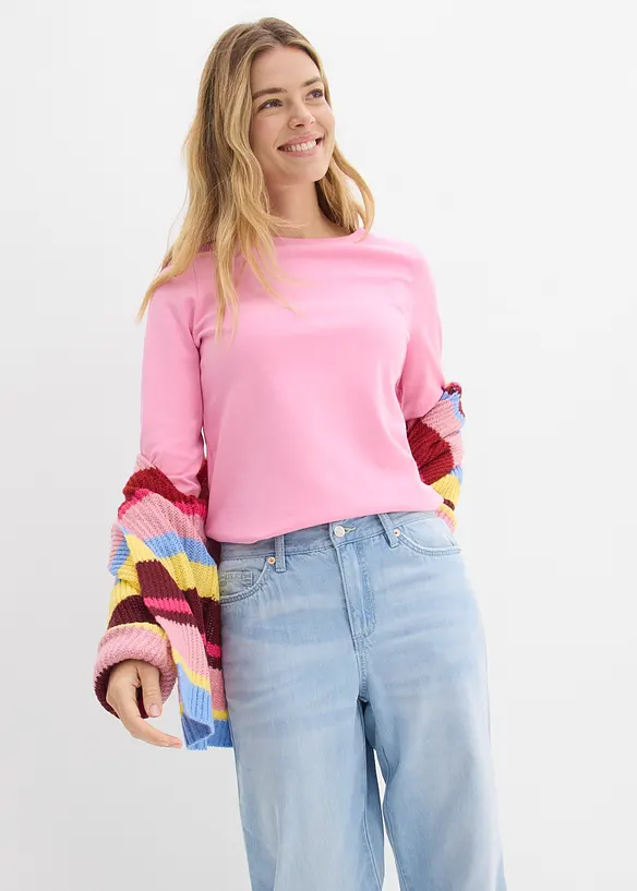 Topp i tjockt material av ekologisk bomull, bonprix