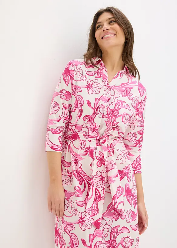 Skjortkl&auml;nning av bomullsmix, bonprix