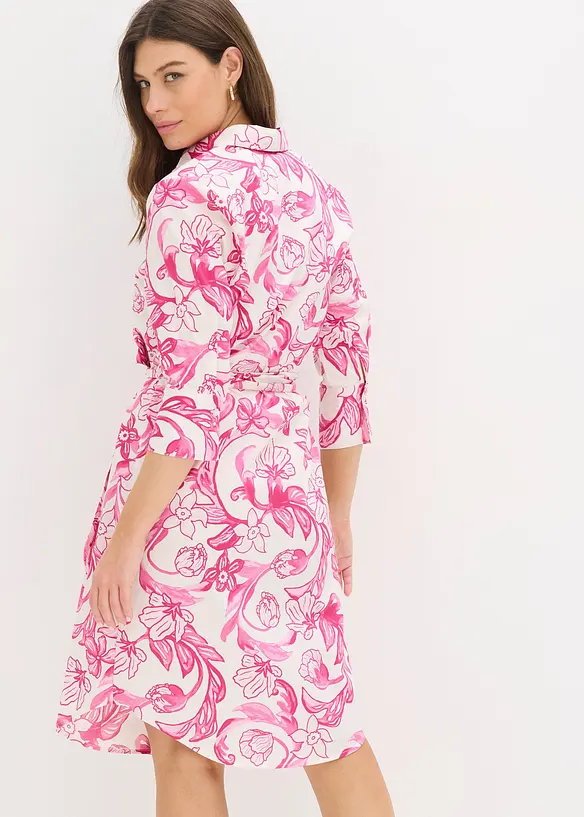 Skjortkl&auml;nning av bomullsmix, bonprix