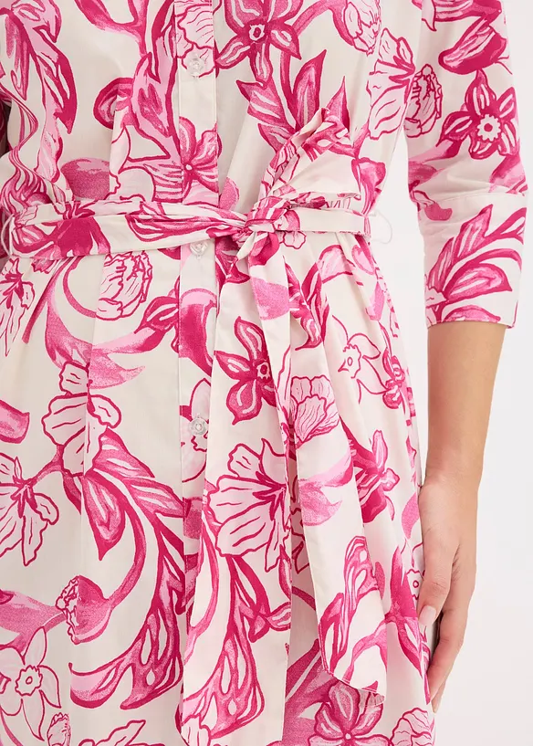 Skjortkl&auml;nning av bomullsmix, bonprix