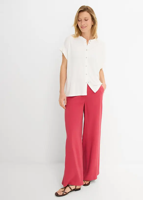 Blustopp i mjuk viskosmix, bonprix