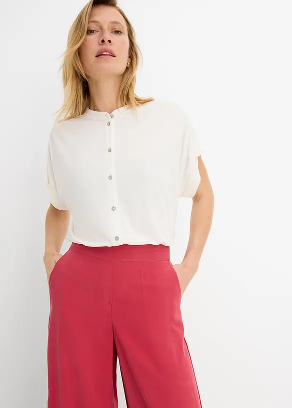 Blustopp i mjuk viskosmix, bonprix