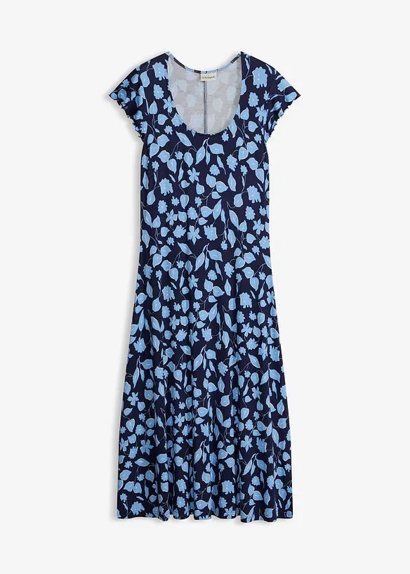 M&ouml;nstrad jerseykl&auml;nning av mjuk viskosmix, bonprix