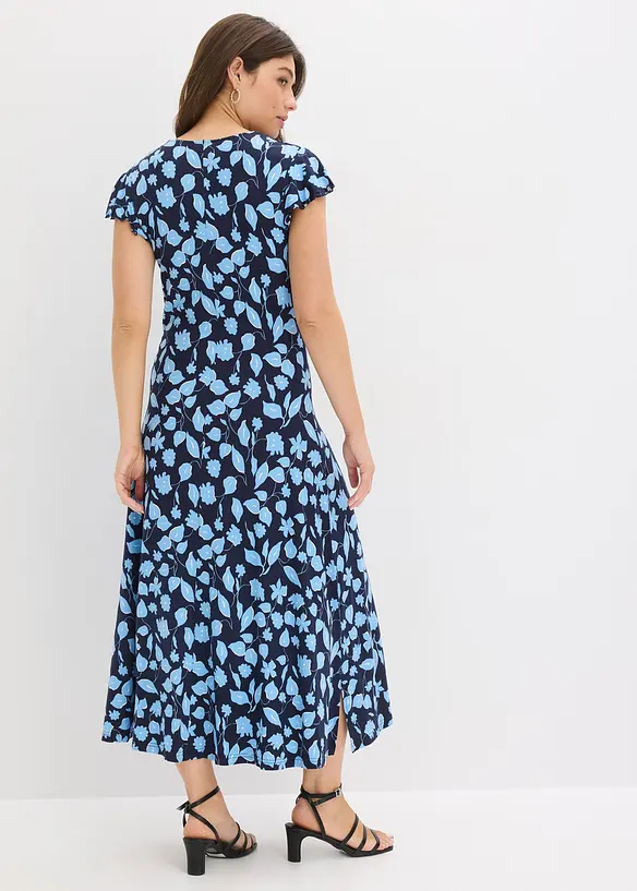 M&ouml;nstrad jerseykl&auml;nning av mjuk viskosmix, bonprix