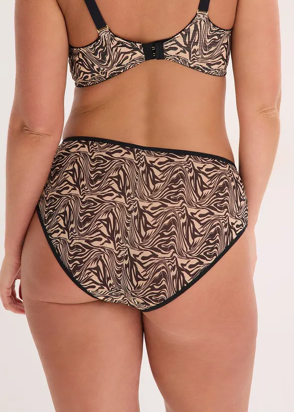 Maxitrosa av m&ouml;nstrad mesh, bonprix