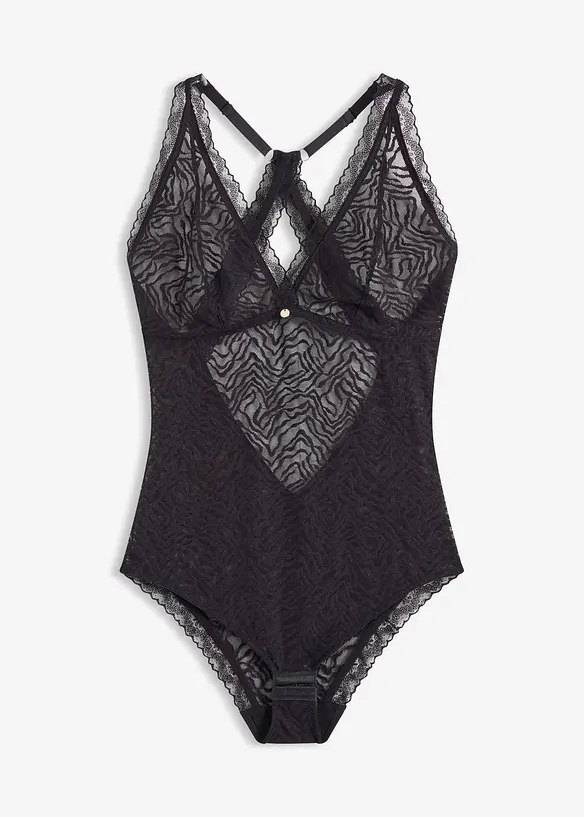 Body utan bygel, med tunn spets, bonprix