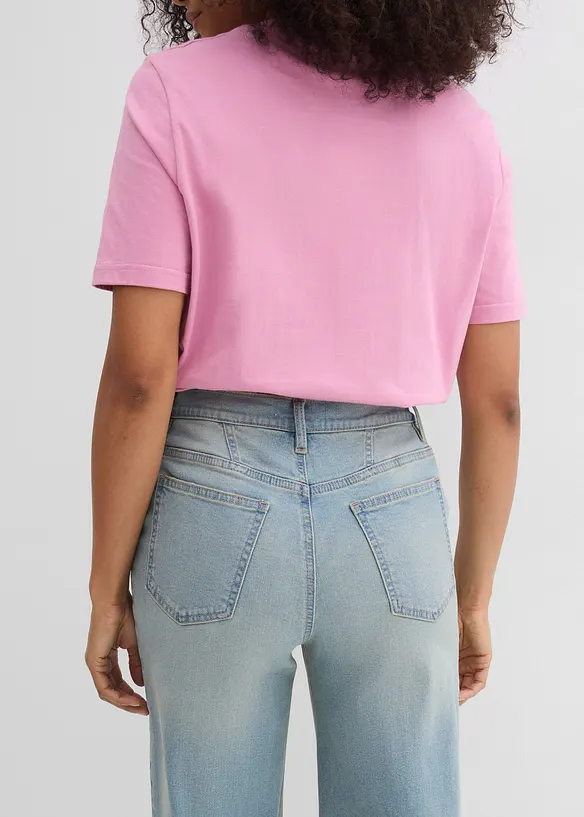 Straight jeans, Loose modell med High Waist, bonprix