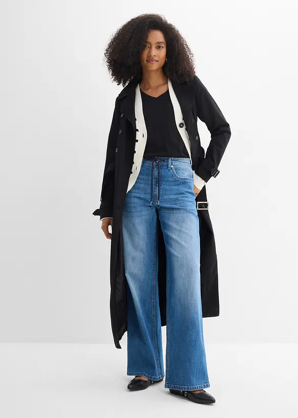 Straight jeans, Loose modell med High Waist, bonprix