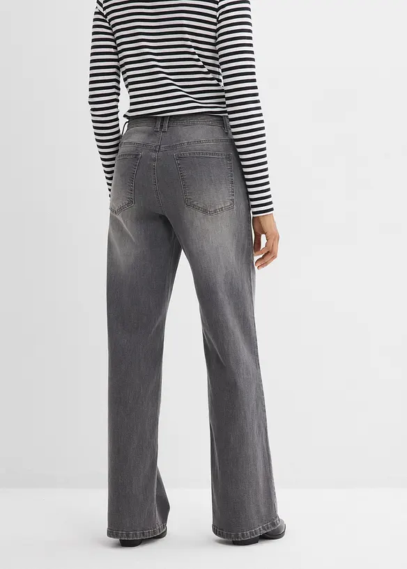 Straight jeans, Loose modell med High Waist, bonprix