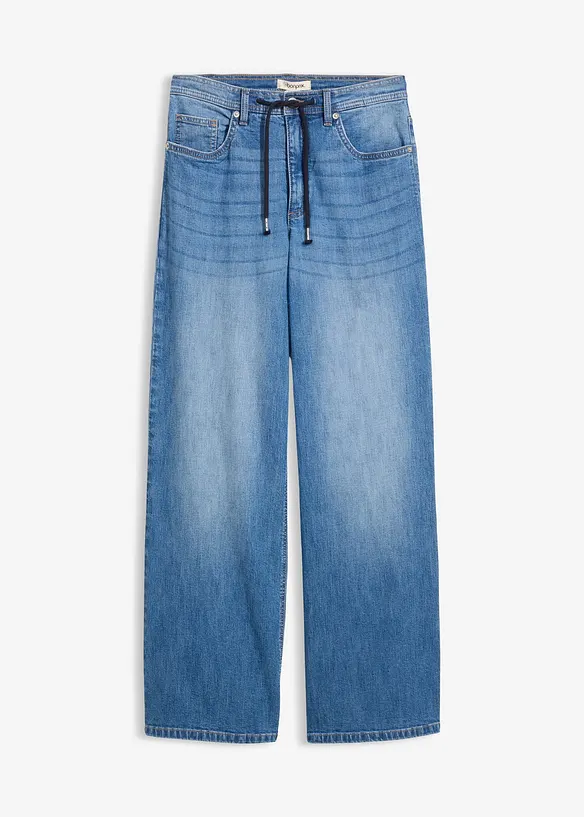 Straight jeans, Loose modell med High Waist, bonprix