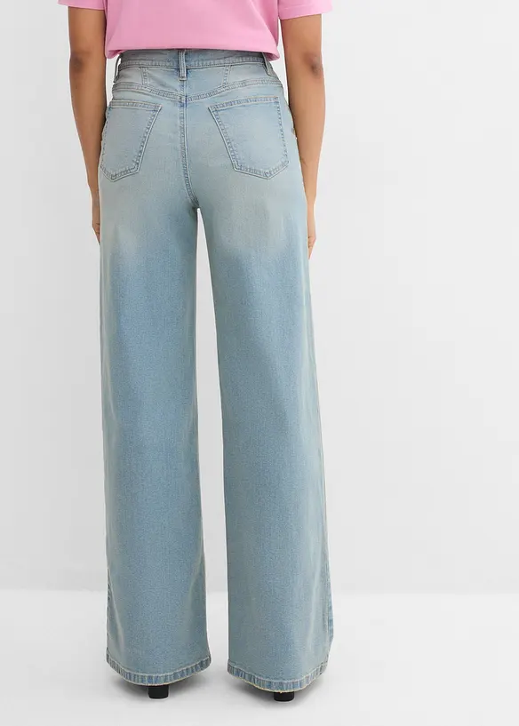 Straight jeans, Loose modell med High Waist, bonprix