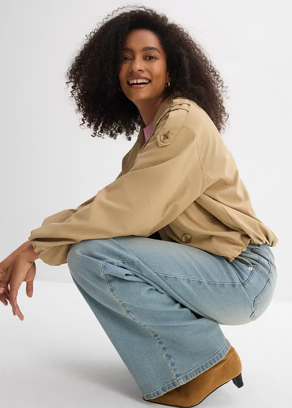 Straight jeans, Loose modell med High Waist, bonprix