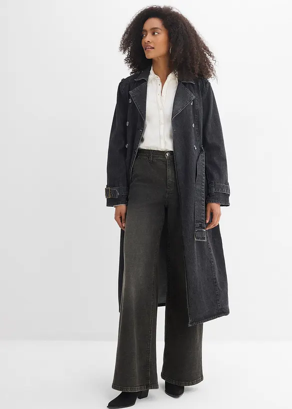 Straight jeans, Loose modell med High Waist, bonprix