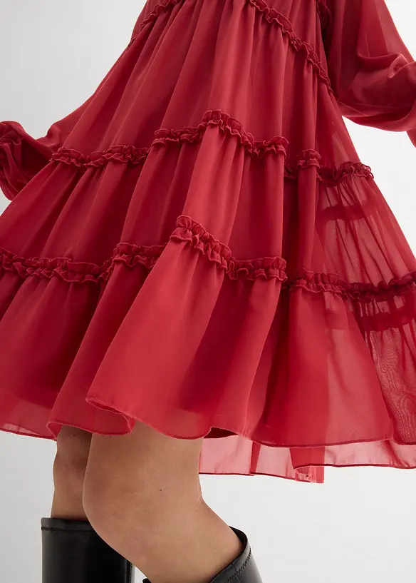 Tunikakl&auml;nning av chiffong med struktur, bonprix