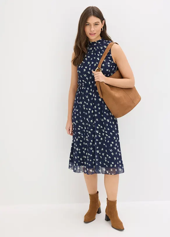 Jerseykl&auml;nning av tunn mesh, bonprix