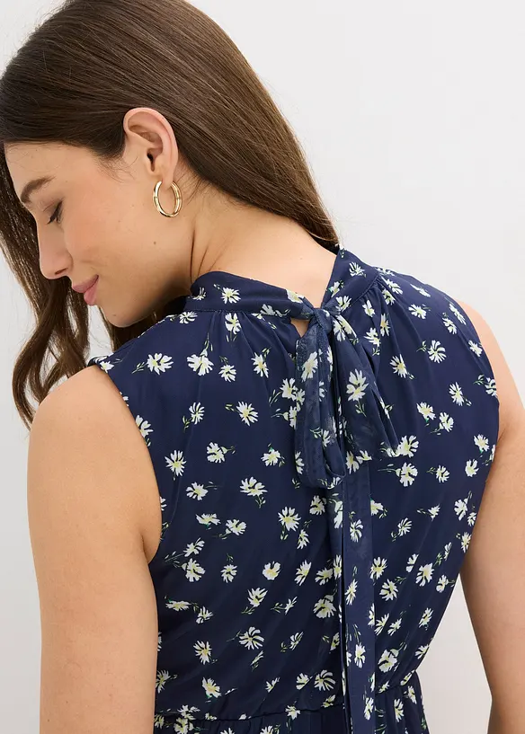 Jerseykl&auml;nning av tunn mesh, bonprix