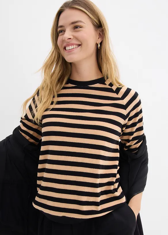 Topp i mjuk frott&eacute;, bonprix