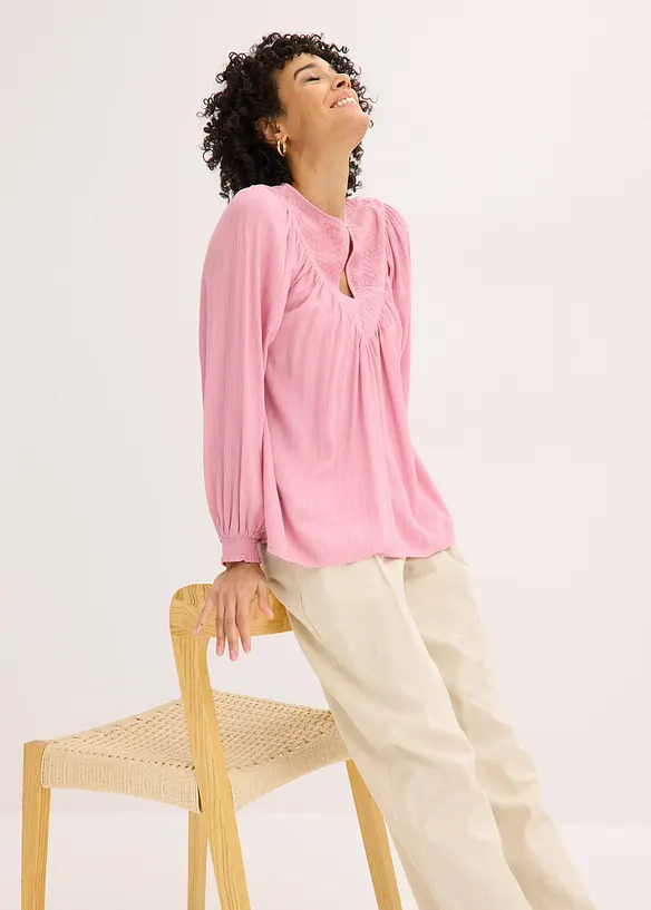 Tunika med broderi, bonprix