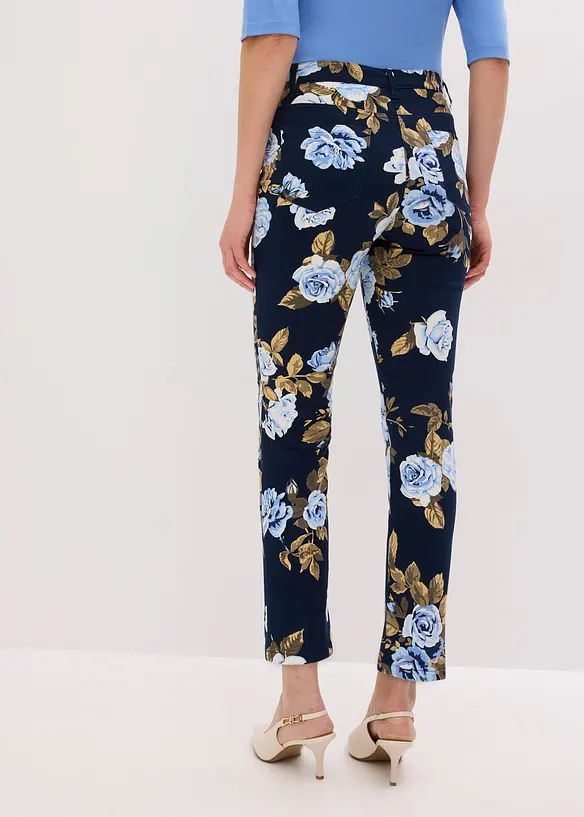 7/8-byxa i bomullsstretch, bonprix