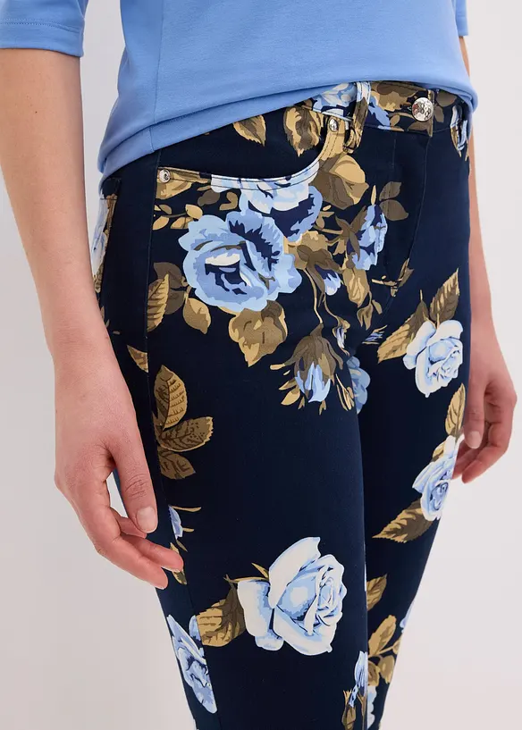 7/8-byxa i bomullsstretch, bonprix