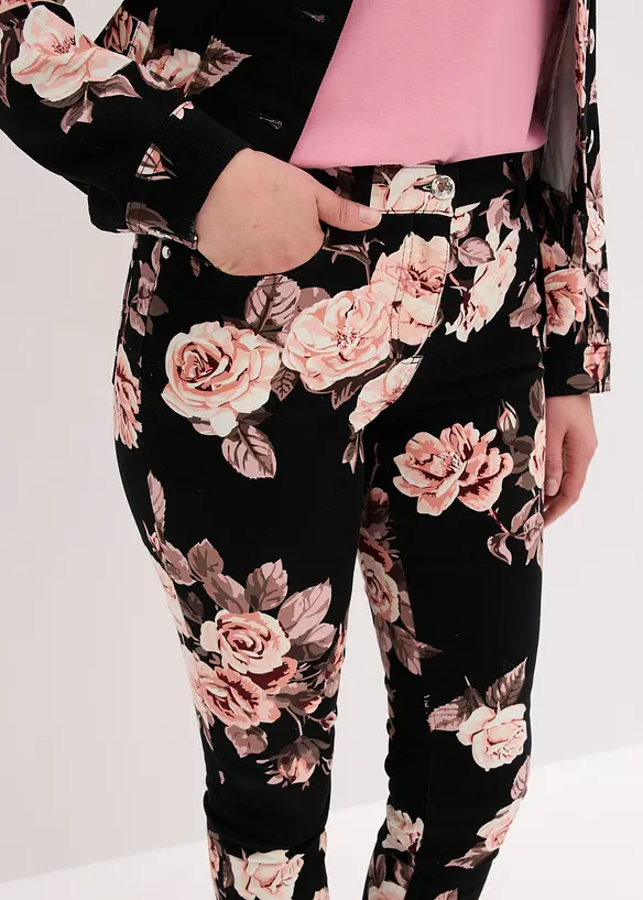 7/8-byxa i bomullsstretch, bonprix