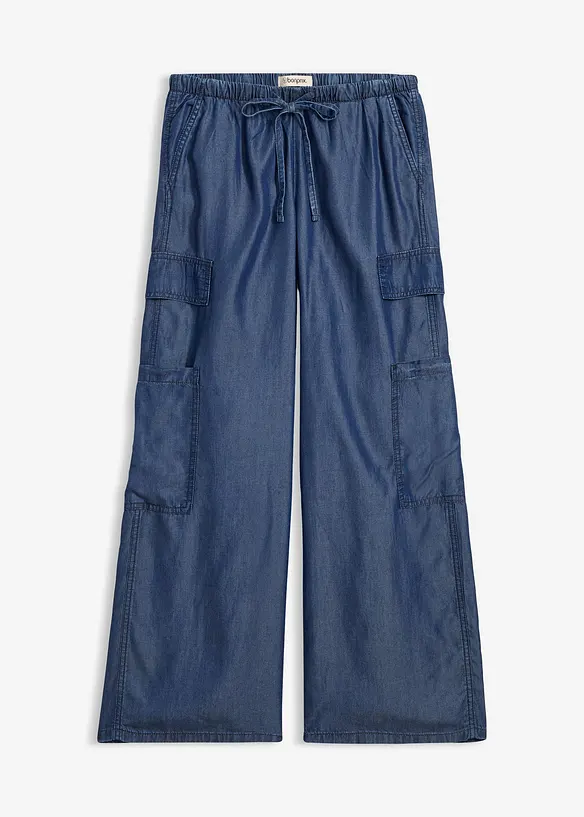 Vid dra-p&aring; byxa av mjuk Lyocell, bonprix