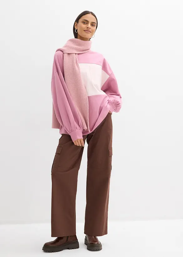 Oversizesweatshirt i ekologisk bomull, bonprix