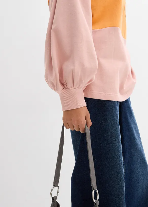 Oversizesweatshirt i ekologisk bomull, bonprix