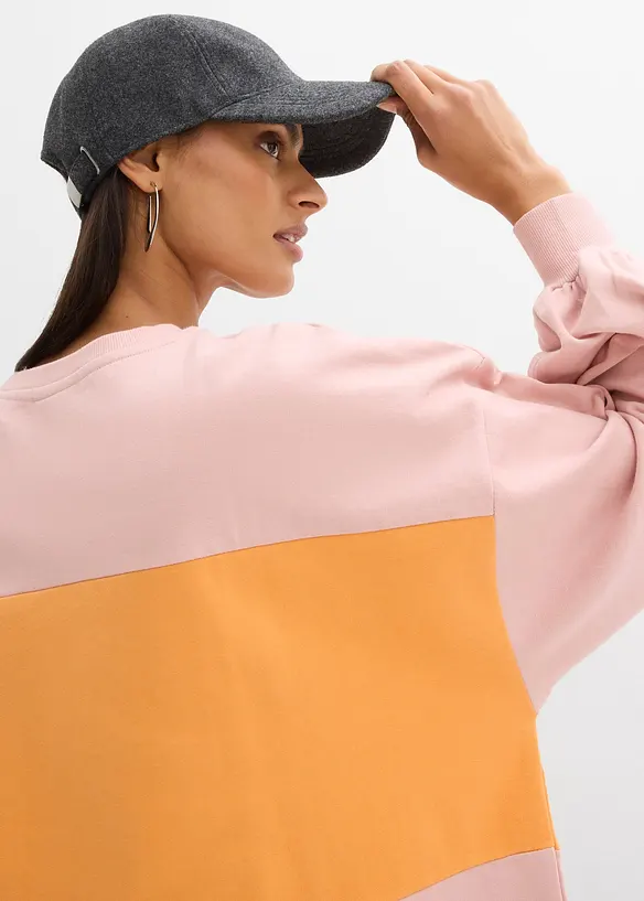 Oversizesweatshirt i ekologisk bomull, bonprix