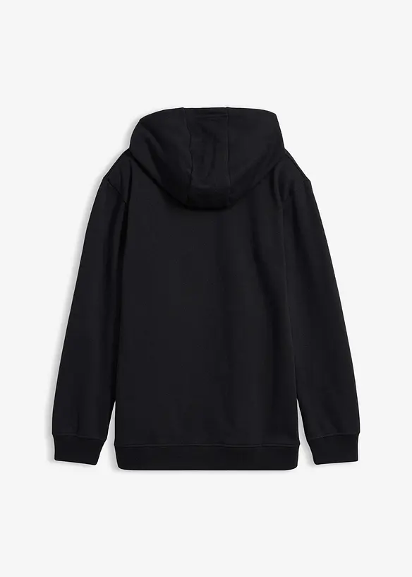 Sweatshirt med huva i ekologisk bomull, bonprix