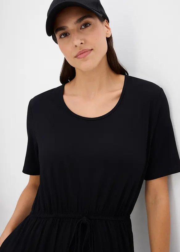 Jerseykl&auml;nning i f&ouml;ljsam viskosmix, bonprix