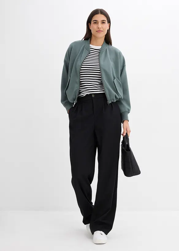 Blusjacka i stabil trik&aring; av viskosmix, bonprix