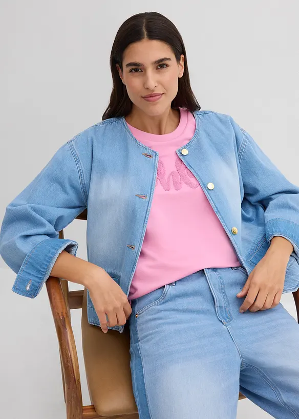 Sweatshirt i bomullsmix, bonprix