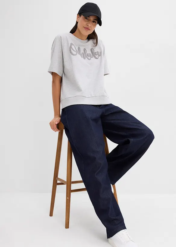 Sweatshirt i bomullsmix, bonprix