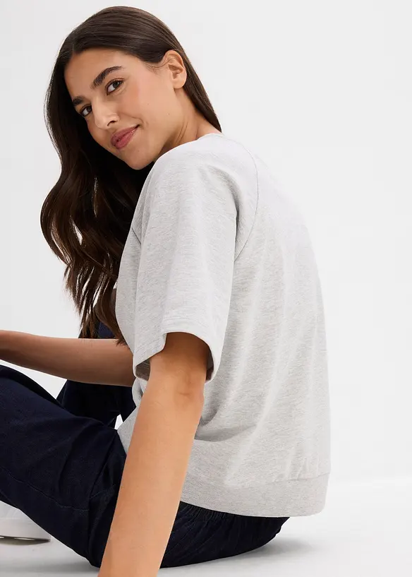Sweatshirt i bomullsmix, bonprix