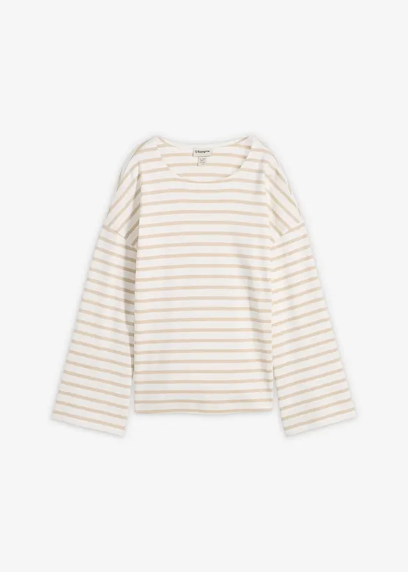 L&aring;ng&auml;rmad topp i ekologisk bomull, bonprix