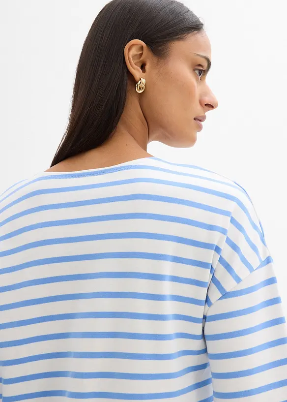 L&aring;ng&auml;rmad topp i ekologisk bomull, bonprix