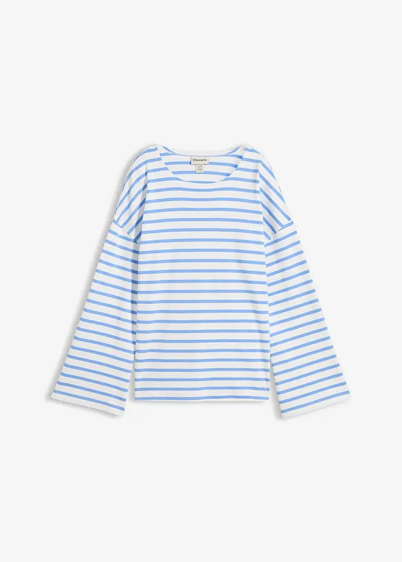 L&aring;ng&auml;rmad topp i ekologisk bomull, bonprix