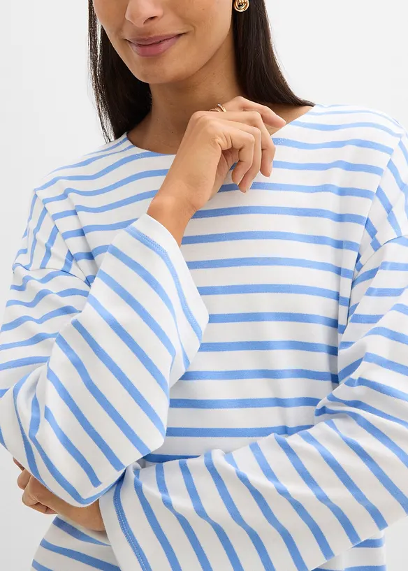 L&aring;ng&auml;rmad topp i ekologisk bomull, bonprix